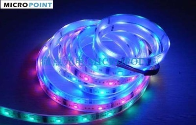 【三年質(zhì)保 工廠現(xiàn)貨批發(fā) 低壓 12V/24V 30/60LED 5050 rgb燈帶】價格,廠家,圖片,LED燈帶/燈條/燈片,中山市微點(diǎn)光電科技-